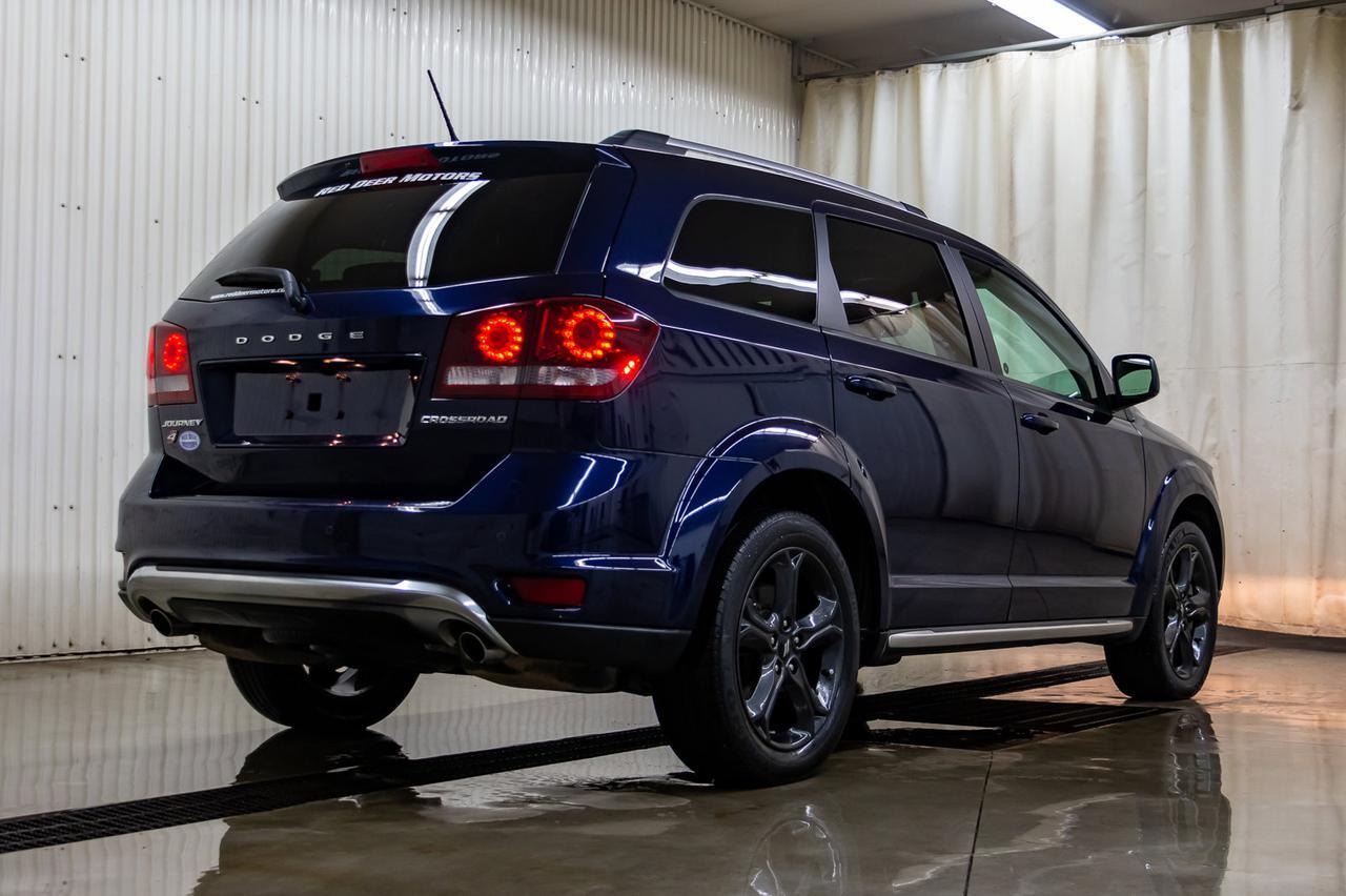2018 Dodge Journey AWD Crossroad 3rd Row Leather Roof Nav DVD Red Deer AB