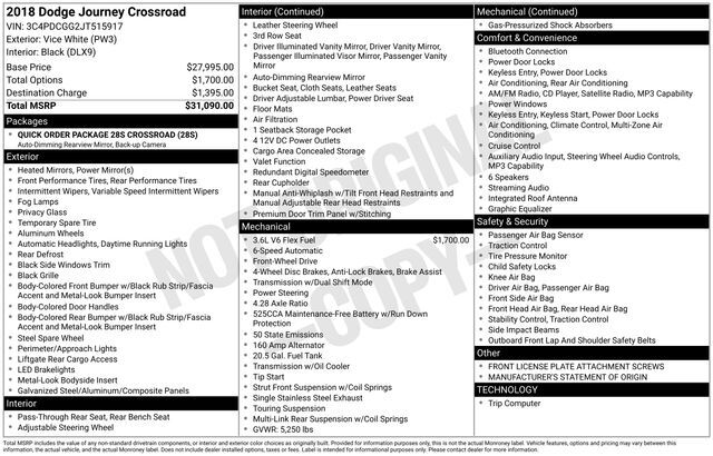 2018 Dodge Journey Crossroad Raleigh NC