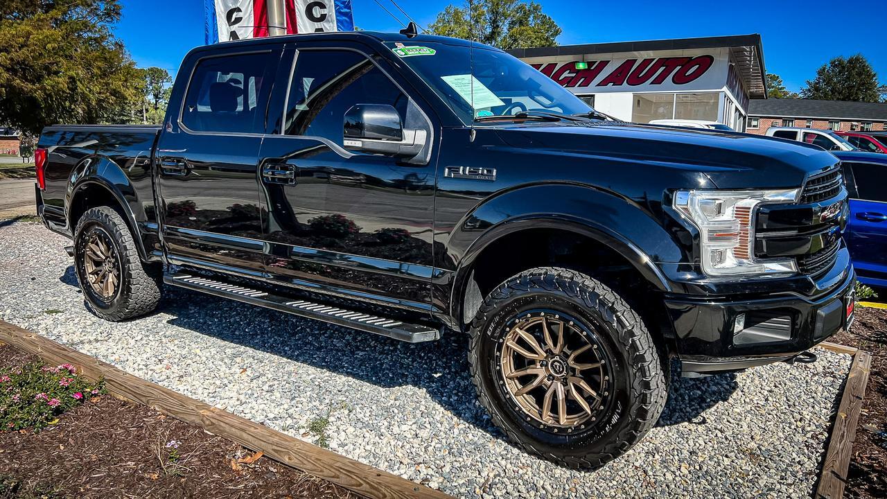 2018 FORD F150 LARIAT 4X4, LEATHER, BACKUP CAMERA, BLUETOOTH, PARKING