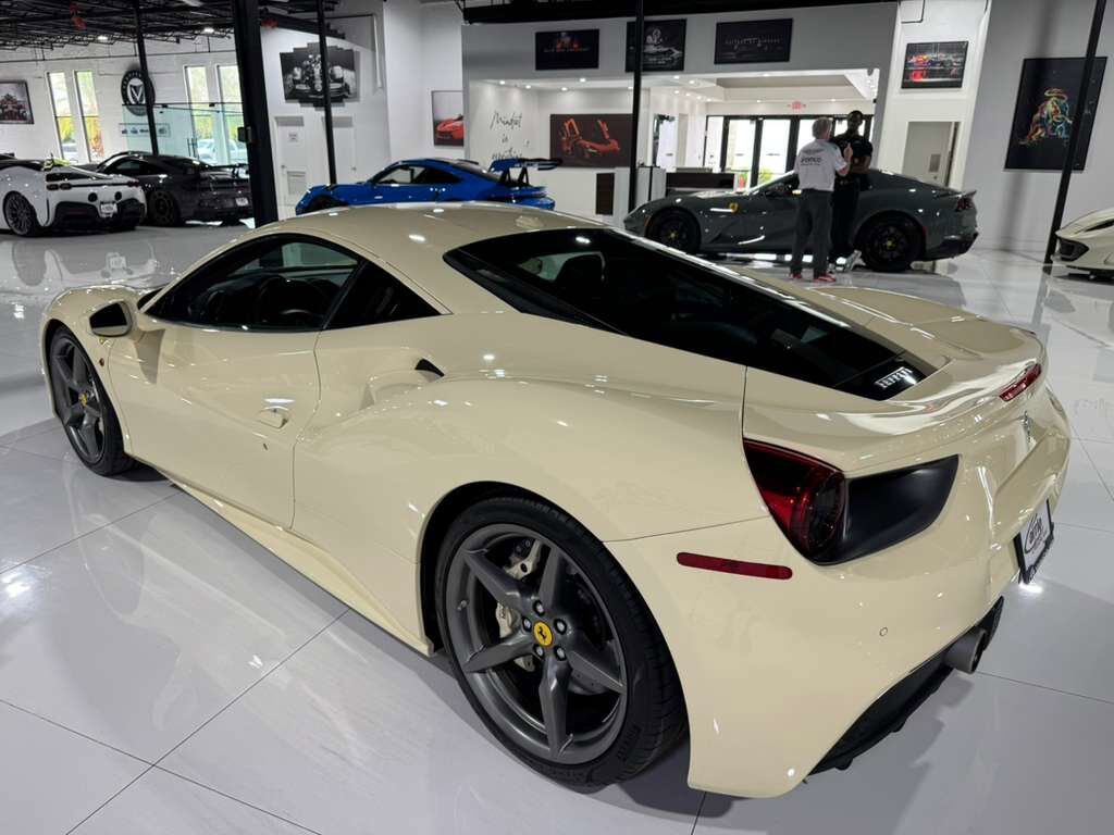 2018 Ferrari 488 GTB Avorio paint, Bordeaux interior, Daytona racing seats, JBL Professional audio AND MUCH MORE!! Fort Lauderdale FL