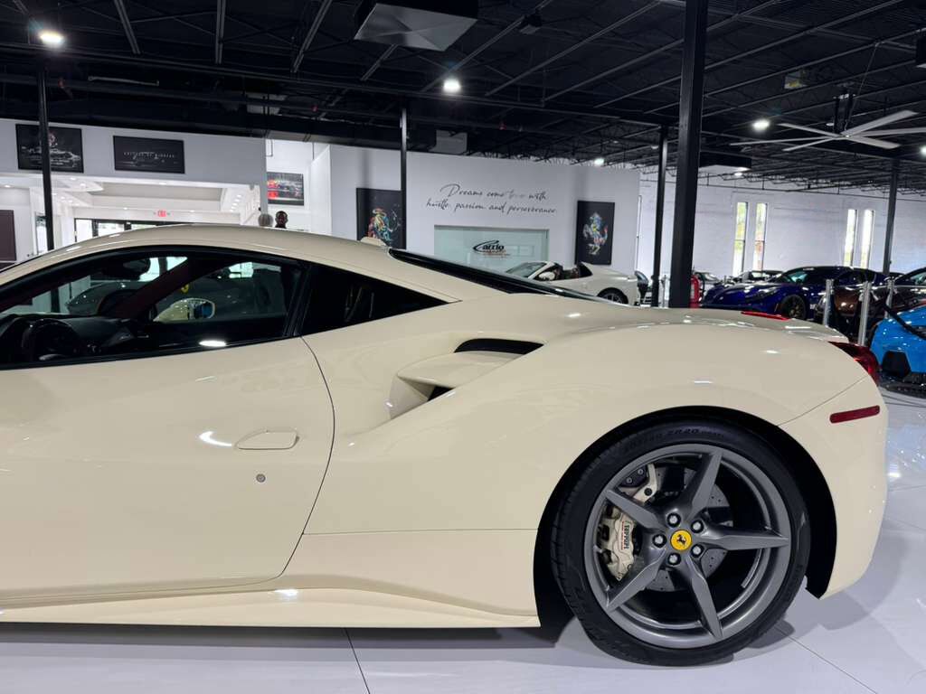 2018 Ferrari 488 GTB Avorio paint, Bordeaux interior, Daytona racing seats, JBL Professional audio AND MUCH MORE!! Fort Lauderdale FL