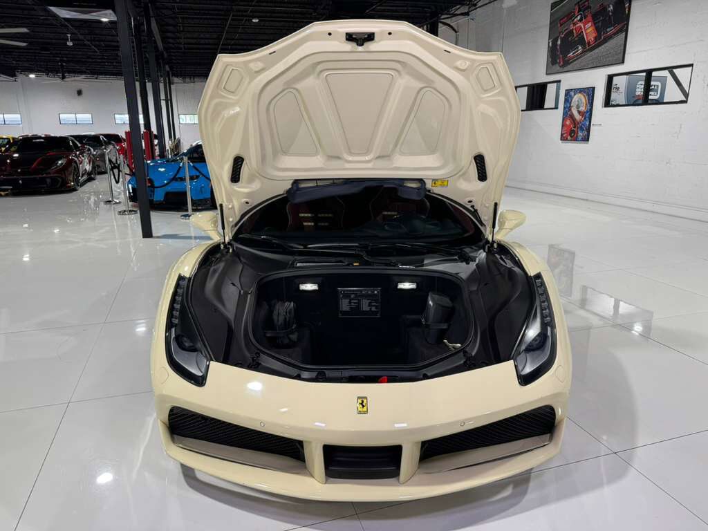 2018 Ferrari 488 GTB Avorio paint, Bordeaux interior, Daytona racing seats, JBL Professional audio AND MUCH MORE!! Fort Lauderdale FL