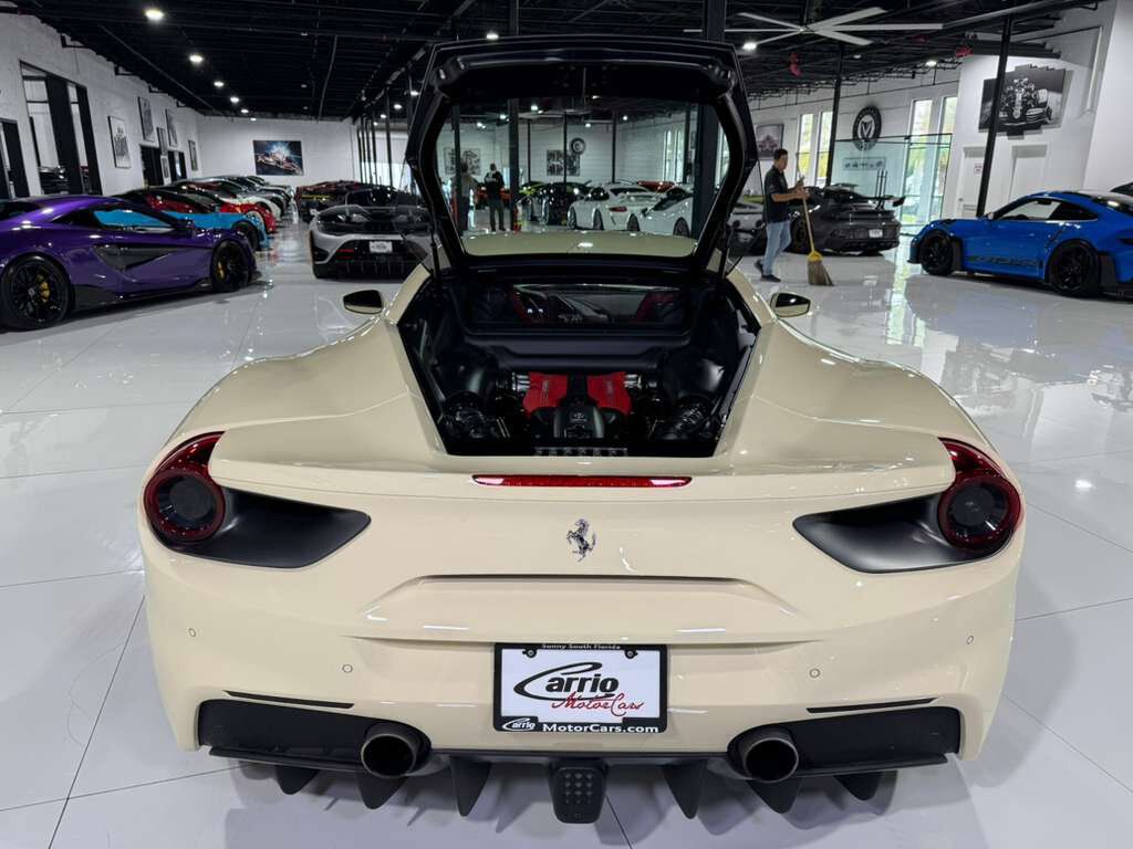 2018 Ferrari 488 GTB Avorio paint, Bordeaux interior, Daytona racing seats, JBL Professional audio AND MUCH MORE!! Fort Lauderdale FL