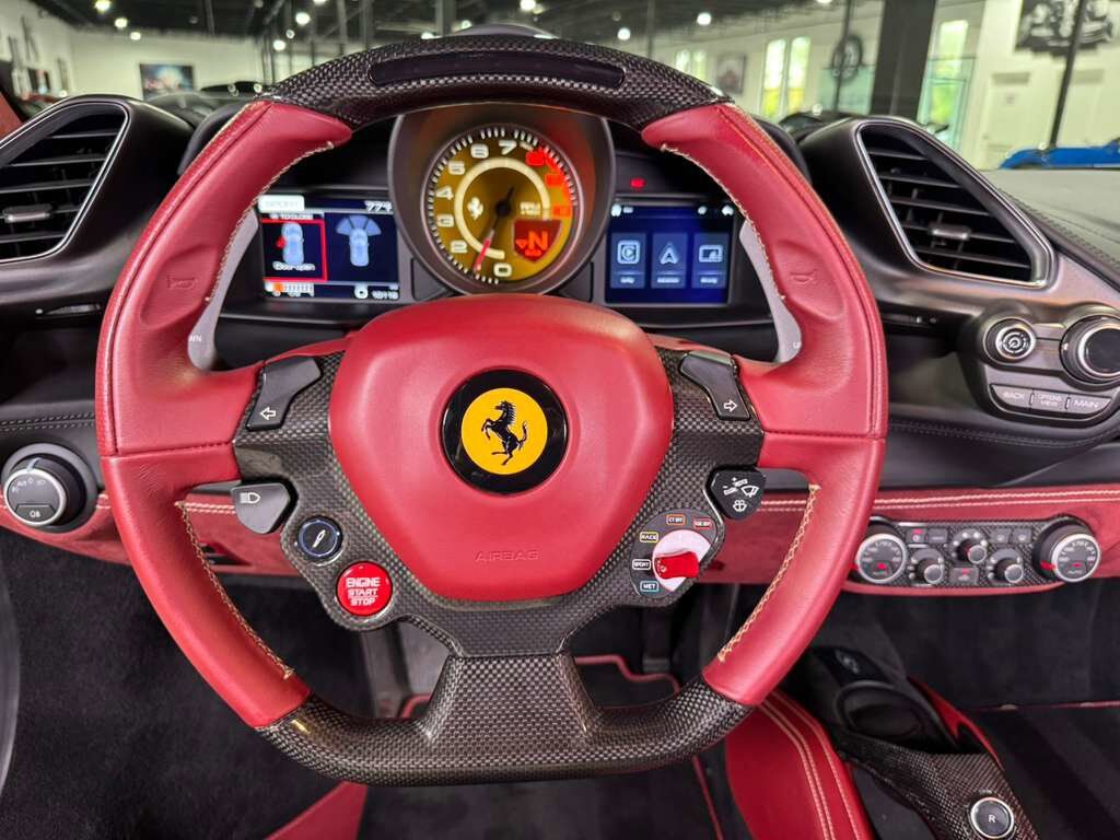 2018 Ferrari 488 GTB Avorio paint, Bordeaux interior, Daytona racing seats, JBL Professional audio AND MUCH MORE!! Fort Lauderdale FL
