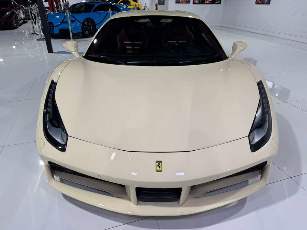 2018 Ferrari 488 GTB Avorio paint, Bordeaux interior, Daytona racing seats, JBL Professional audio AND MUCH MORE!! Fort Lauderdale FL