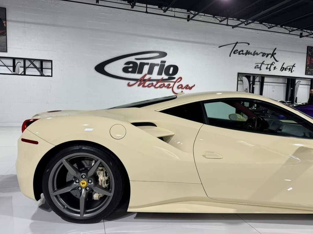 2018 Ferrari 488 GTB Avorio paint, Bordeaux interior, Daytona racing seats, JBL Professional audio AND MUCH MORE!! Fort Lauderdale FL