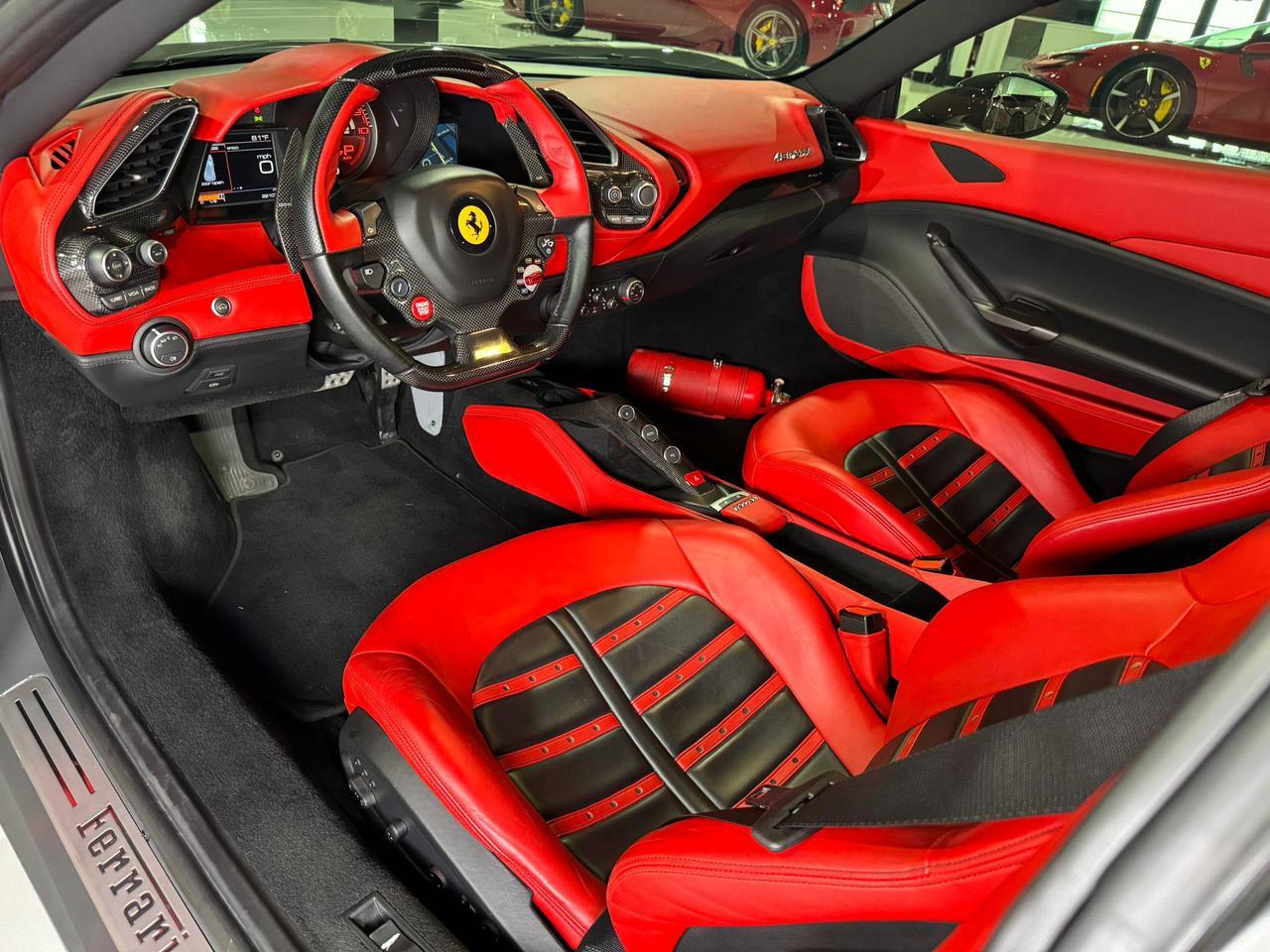 2018 Ferrari 488 GTB Extra-Range paint, extra-range interior, front lifter, daytona seats, sport exhaust AND MUCH MORE!!! Fort Lauderdale FL
