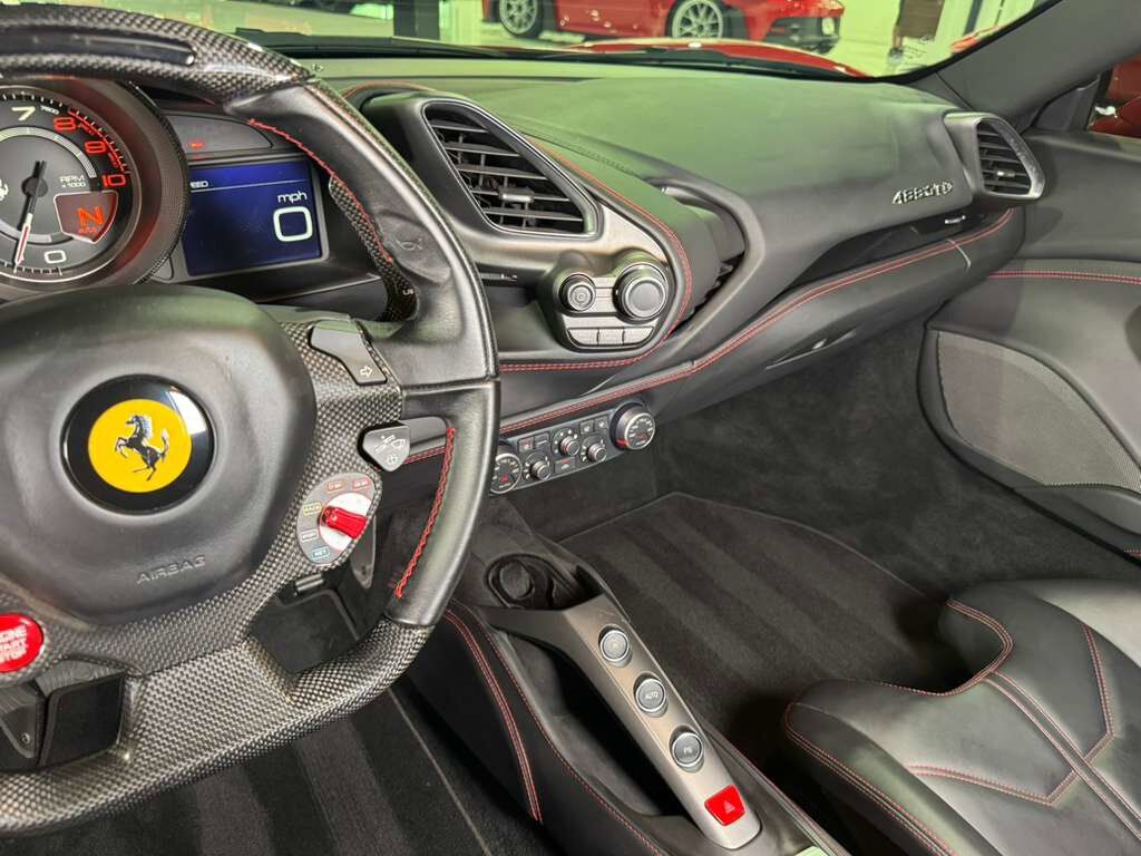 2018 Ferrari 488 GTB Rosso Corsa paint, front lifter, sport exhaust, Goldrake racing seats, carbon galore AND MORE!! Fort Lauderdale FL