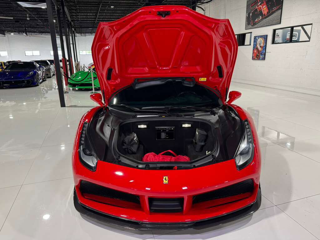 2018 Ferrari 488 GTB Rosso Corsa paint, front lifter, sport exhaust, Goldrake racing seats, carbon galore AND MORE!! Fort Lauderdale FL
