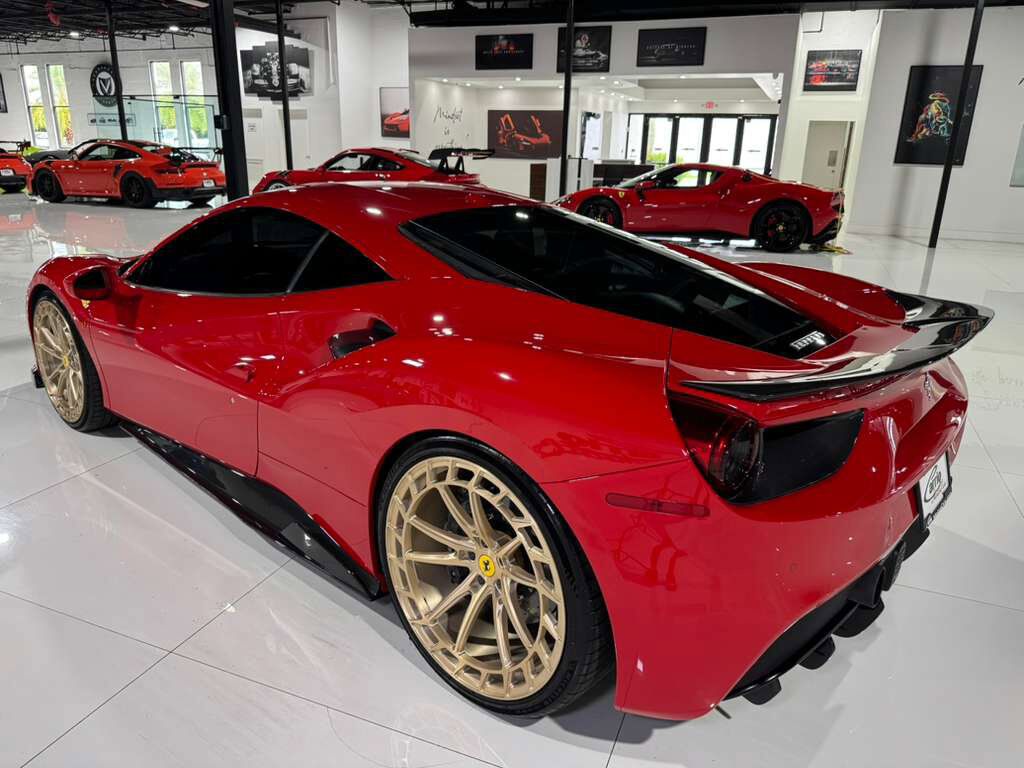 2018 Ferrari 488 GTB Rosso Corsa paint, front lifter, sport exhaust, Goldrake racing seats, carbon galore AND MORE!! Fort Lauderdale FL
