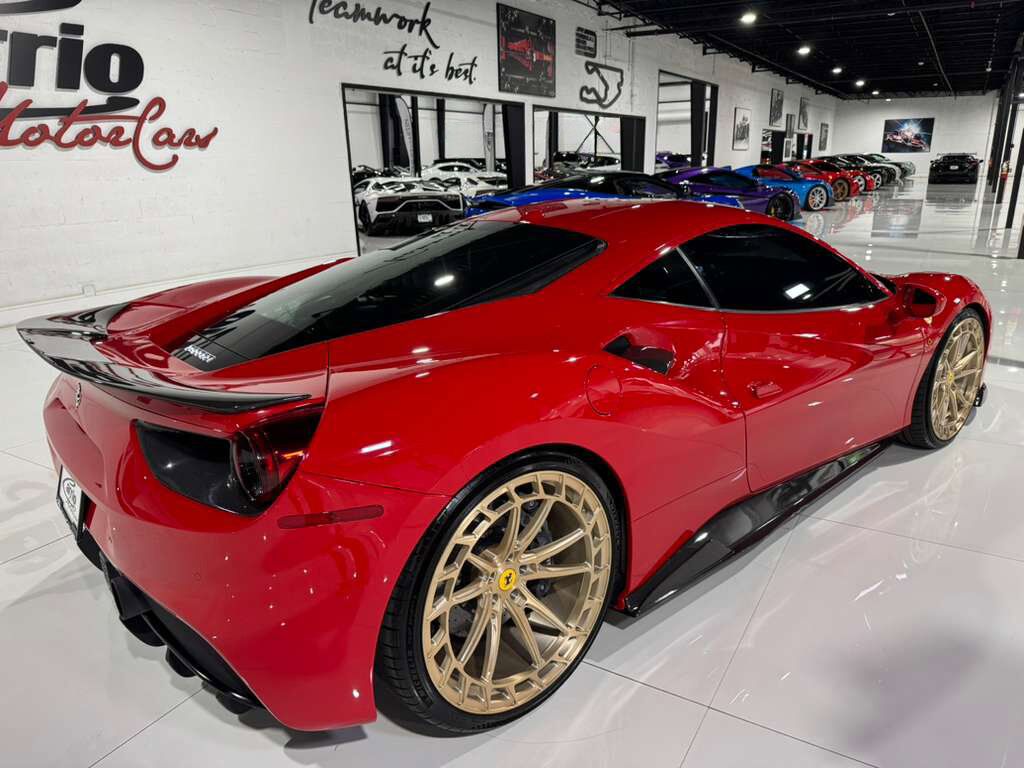 2018 Ferrari 488 GTB Rosso Corsa paint, front lifter, sport exhaust, Goldrake racing seats, carbon galore AND MORE!! Fort Lauderdale FL