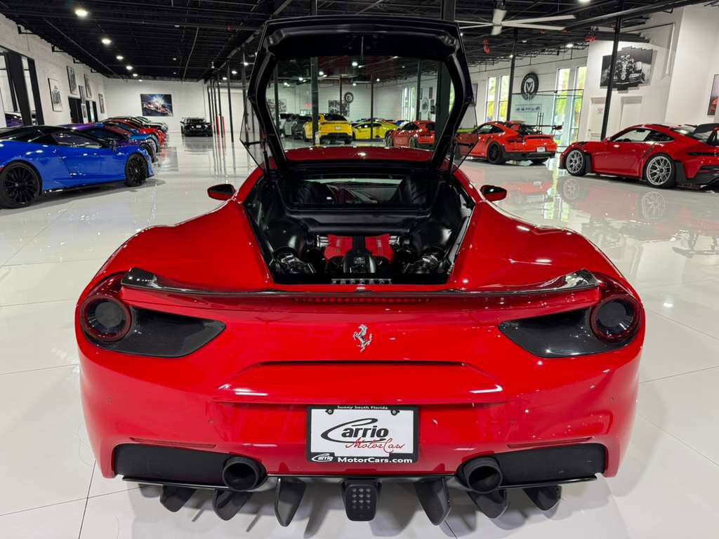 2018 Ferrari 488 GTB Rosso Corsa paint, front lifter, sport exhaust, Goldrake racing seats, carbon galore AND MORE!! Fort Lauderdale FL