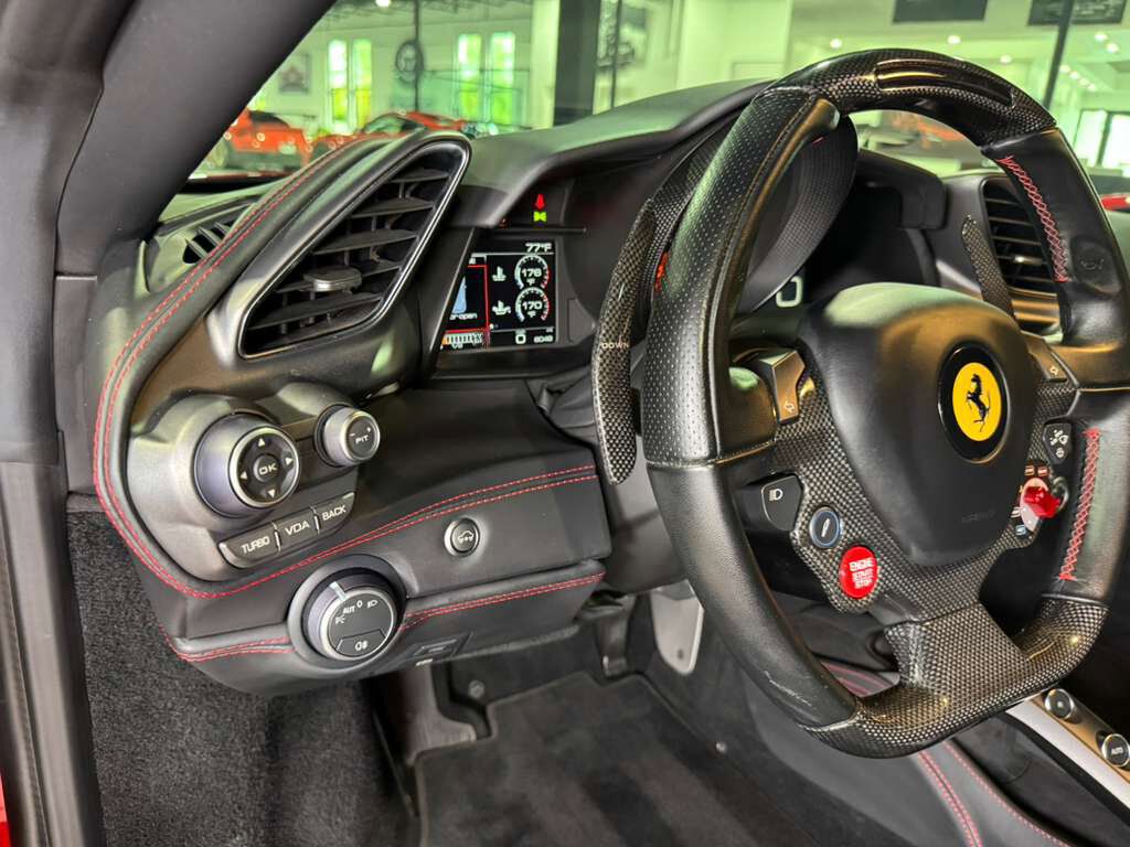 2018 Ferrari 488 GTB Rosso Corsa paint, front lifter, sport exhaust, Goldrake racing seats, carbon galore AND MORE!! Fort Lauderdale FL