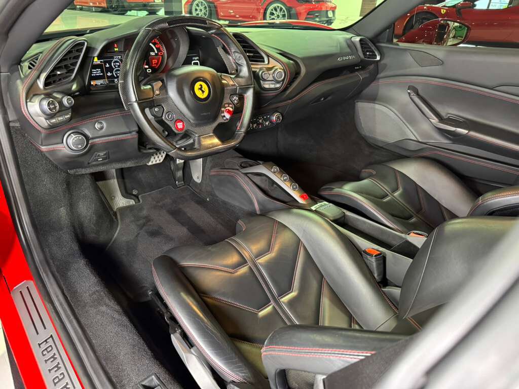 2018 Ferrari 488 GTB Rosso Corsa paint, front lifter, sport exhaust, Goldrake racing seats, carbon galore AND MORE!! Fort Lauderdale FL