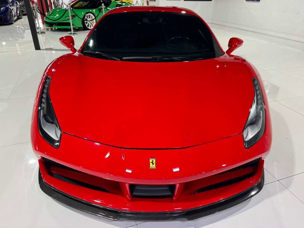 2018 Ferrari 488 GTB Rosso Corsa paint, front lifter, sport exhaust, Goldrake racing seats, carbon galore AND MORE!! Fort Lauderdale FL