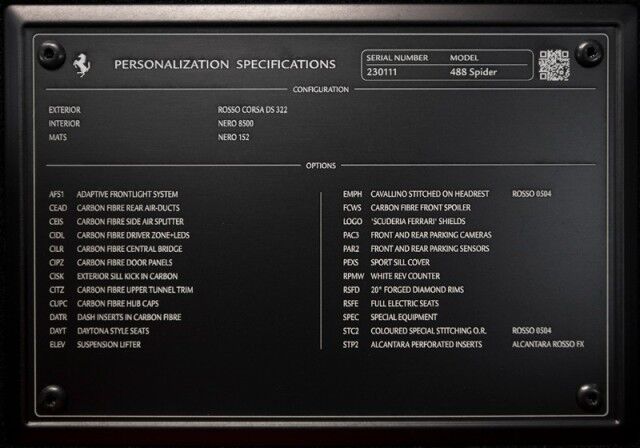 2018 Ferrari 488 Spider ($378,144 MSRP) *$93,494 IN FACTORY OPTIONS!!* *ONLY 4400 MILES* San Diego CA