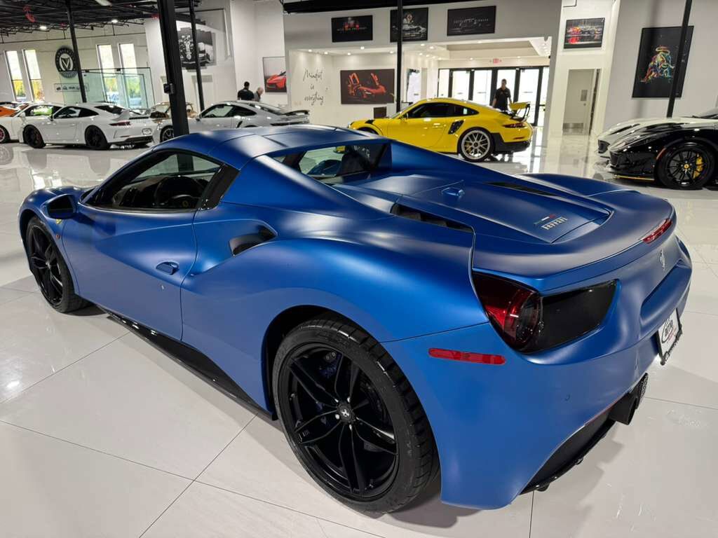 2018 Ferrari 488 Spider Atelier build! Blu Corsa Opaco paint,Terra Bruciata interior,JBL audio,carbon galore AND MUCH MORE!! Fort Lauderdale FL
