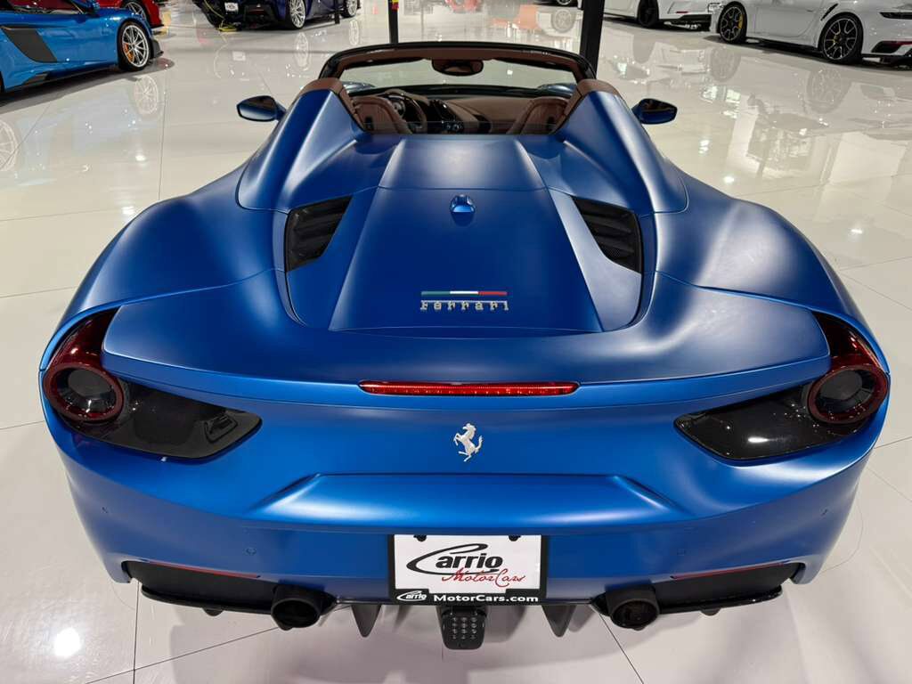 2018 Ferrari 488 Spider Atelier build! Blu Corsa Opaco paint,Terra Bruciata interior,JBL audio,carbon galore AND MUCH MORE!! Fort Lauderdale FL