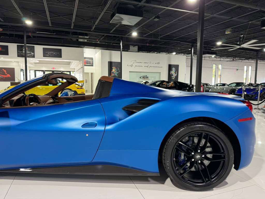 2018 Ferrari 488 Spider Atelier build! Blu Corsa Opaco paint,Terra Bruciata interior,JBL audio,carbon galore AND MUCH MORE!! Fort Lauderdale FL