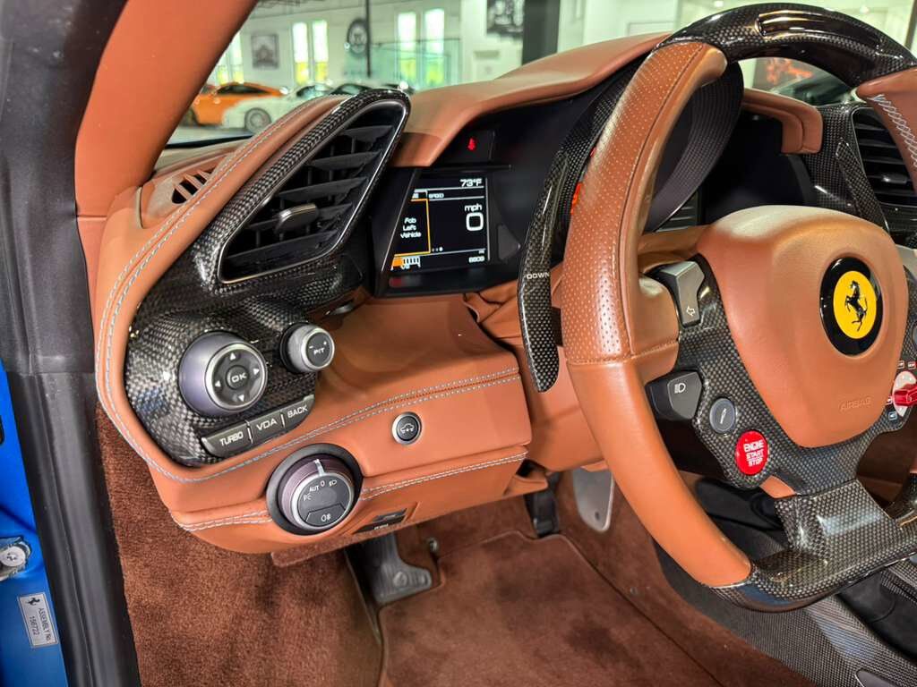 2018 Ferrari 488 Spider Atelier build! Blu Corsa Opaco paint,Terra Bruciata interior,JBL audio,carbon galore AND MUCH MORE!! Fort Lauderdale FL