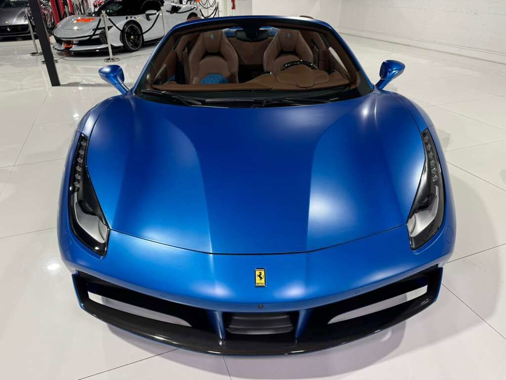 2018 Ferrari 488 Spider Atelier build! Blu Corsa Opaco paint,Terra Bruciata interior,JBL audio,carbon galore AND MUCH MORE!! Fort Lauderdale FL