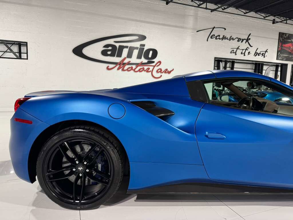 2018 Ferrari 488 Spider Atelier build! Blu Corsa Opaco paint,Terra Bruciata interior,JBL audio,carbon galore AND MUCH MORE!! Fort Lauderdale FL