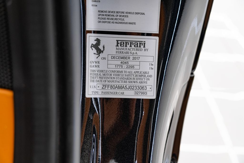 2018 Ferrari 488 Spider Base Miami FL