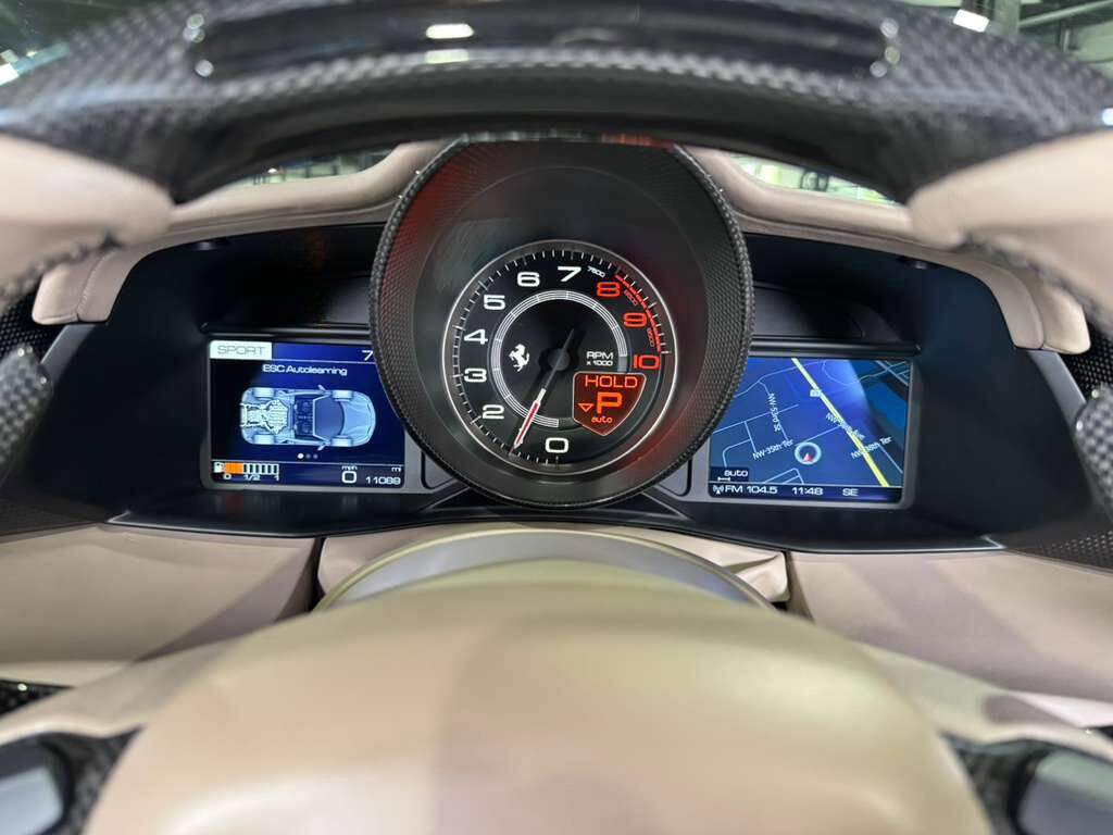 2018 Ferrari 488 Spider Nuovo Grigio Ingrid paint, Tortora interior, gold brake calipers, carbon galore AND MUCH MORE!! Fort Lauderdale FL
