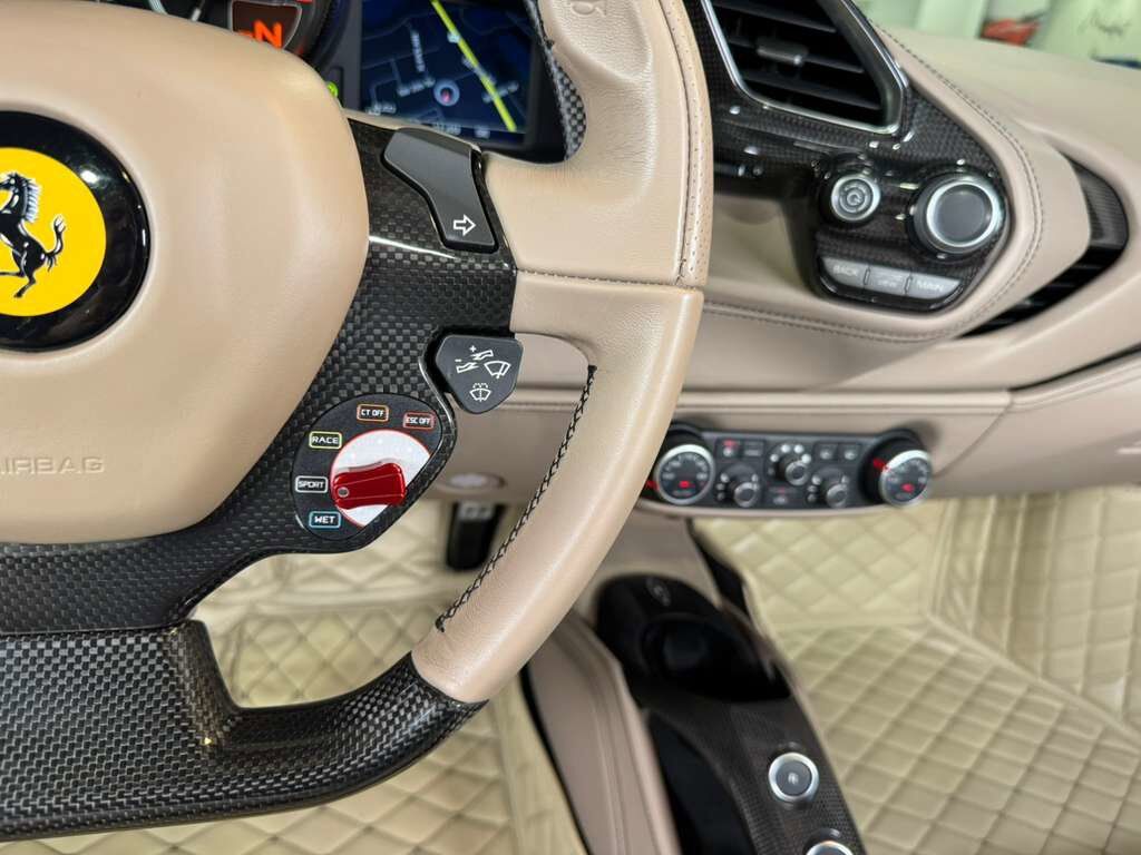 2018 Ferrari 488 Spider Nuovo Grigio Ingrid paint, Tortora interior, gold brake calipers, carbon galore AND MUCH MORE!! Fort Lauderdale FL