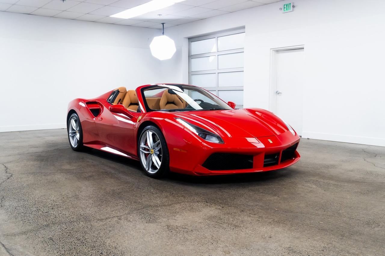 2018 Ferrari 488 Spider Rossa Corsa Brake Cailpers Sport Bucket Seats JBL Portland OR