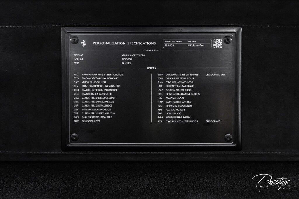 2018 Ferrari 812 Superfast N-Largo by Novitec 1-of-18 North Miami Beach FL