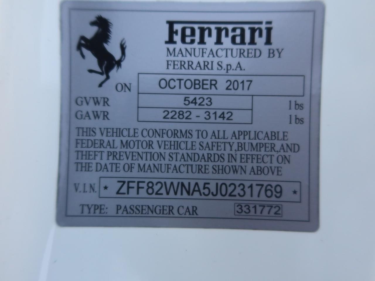 2018 Ferrari GTC4Lusso V12 Only 4k Miles 1-Owner Highly Optioned Scottsdale AZ