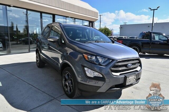 2018 Ford EcoSport SES / AWD / Cold Weather Pkg / Heated Leather Seats / Heated Steering Wheel / Sunroof / Navigation / Blind Spot Alert / Apple CarPlay & Android Auto / Back Up Cam / Aluminum Wheels / Only 59K Miles Anchorage AK