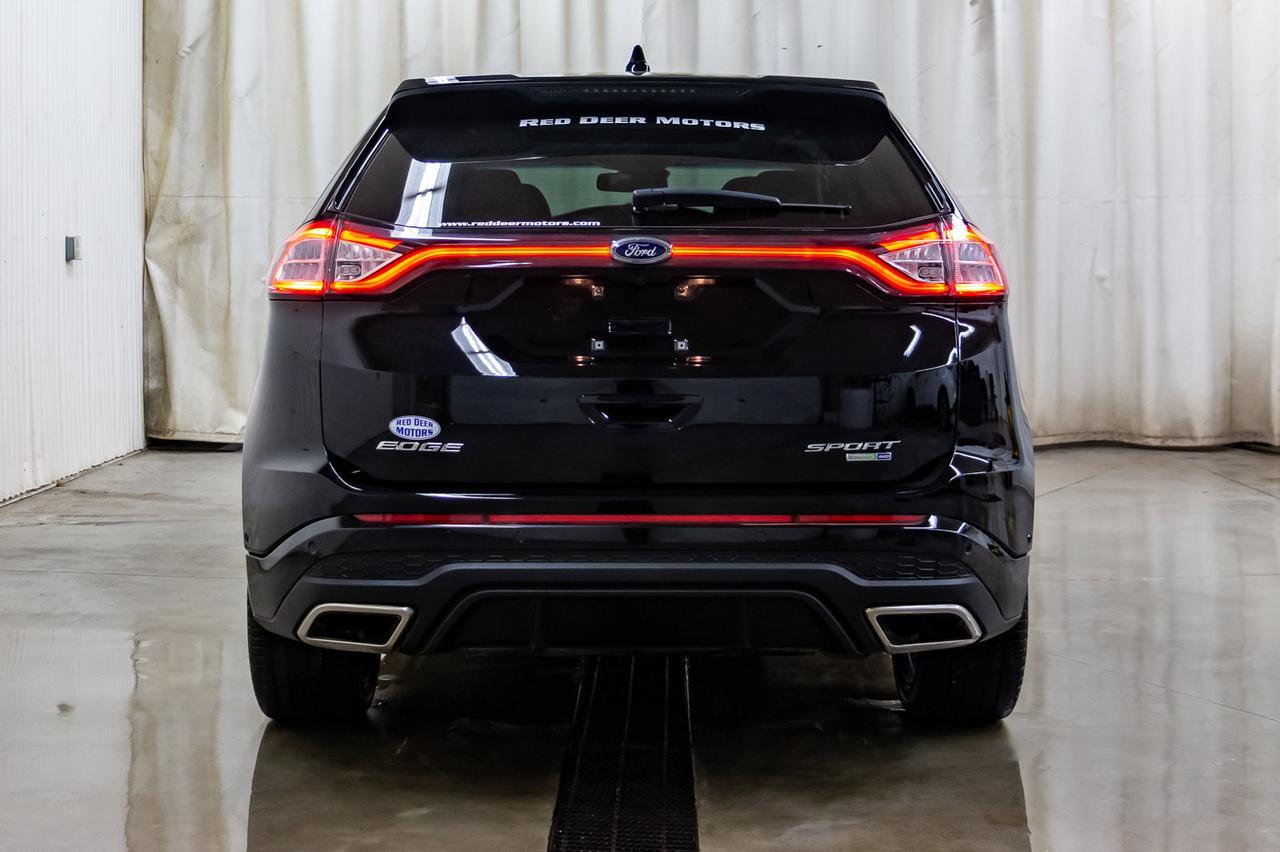 2018 Ford Edge AWD Sport Leather Roof Nav BCam Red Deer AB
