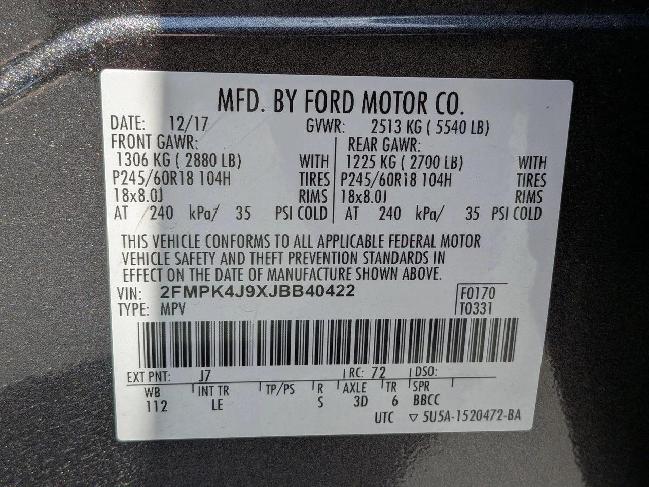 2018 Ford Edge SEL Roseville CA