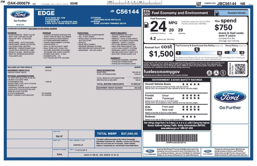 2018 Ford Edge SEL Tucson AZ