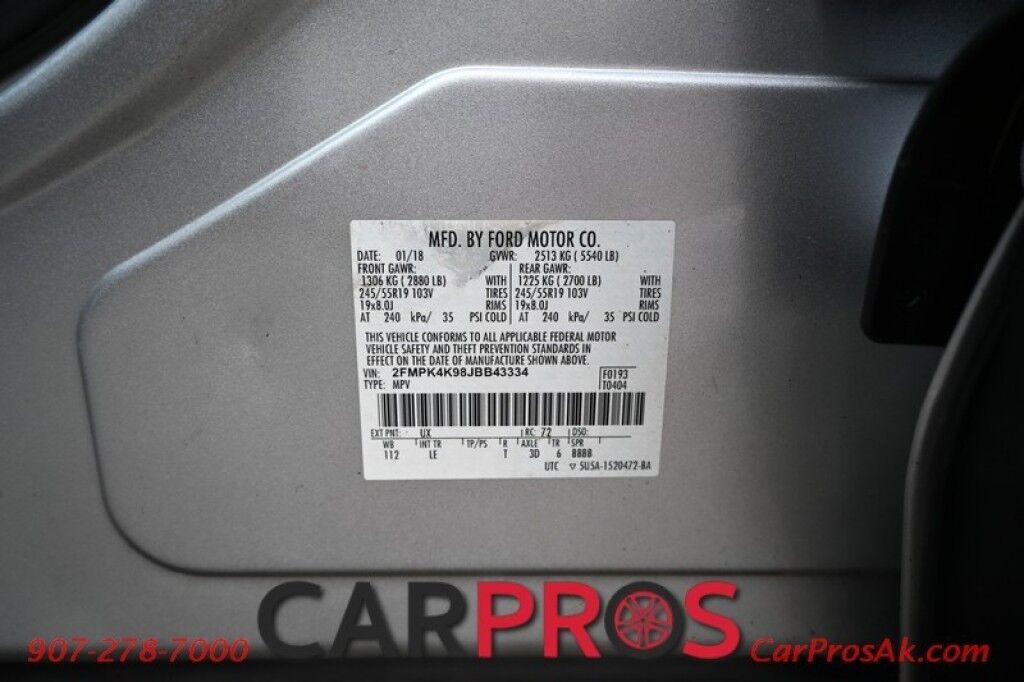 2018 Ford Edge Titanium - AWD - 2.0L Ecoboost - Remote Start - Power & Heated Leather Seats - Bluetooth - Power Liftgate - Backup Camera - Rear Park Assist Anchorage AK