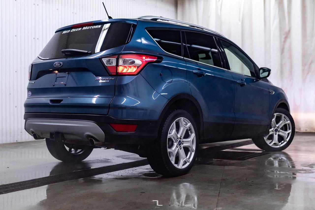 2018 Ford Escape AWD Titanium Leather Roof Nav BCam Red Deer AB