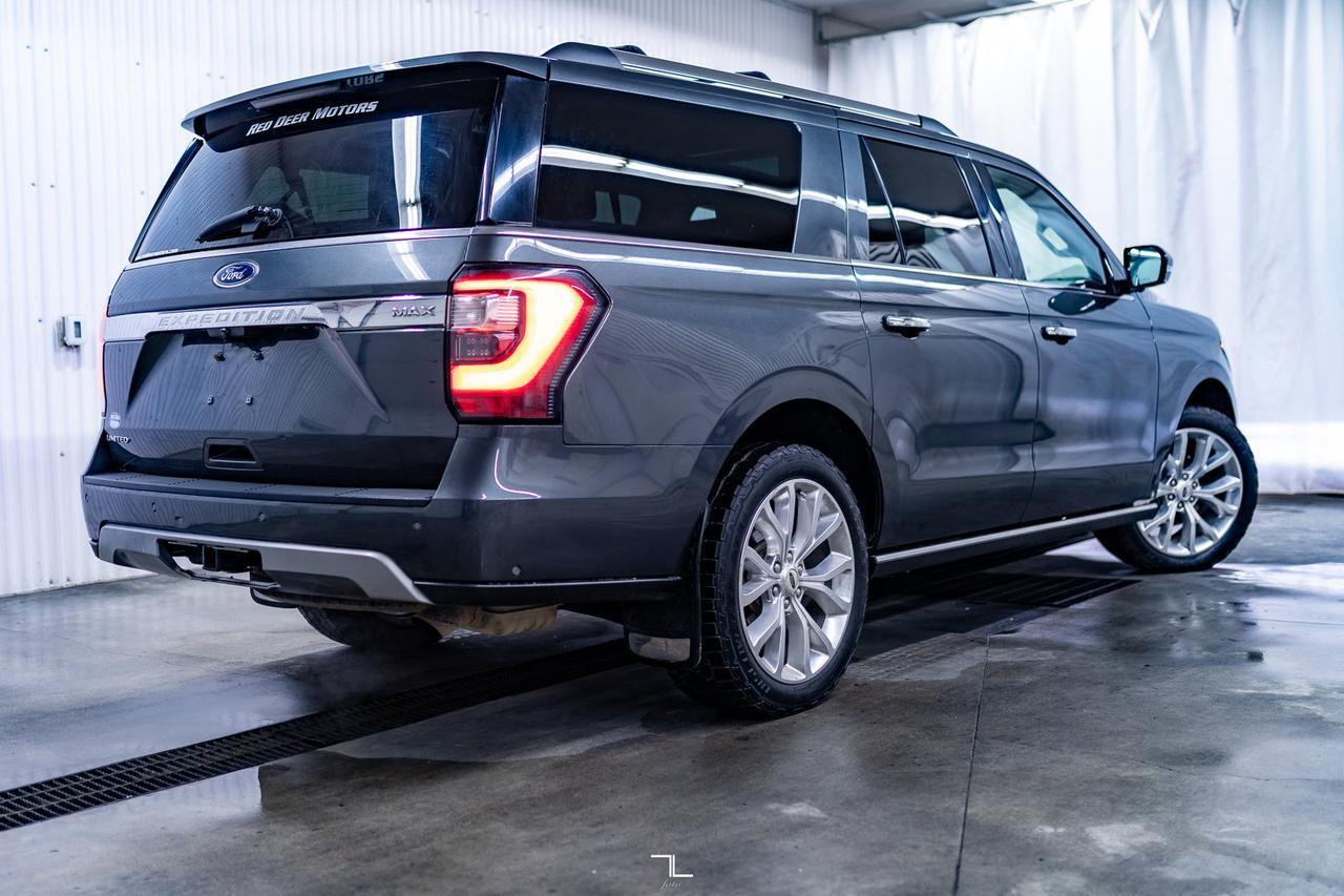 2018 Ford Expedition Max AWD Limited Leather Roof Nav BCam Red Deer AB