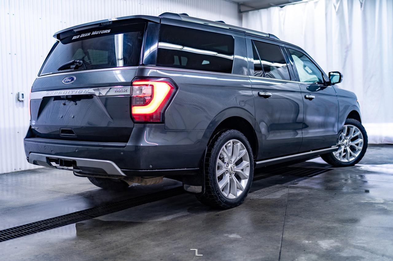 2018 Ford Expedition Max AWD Limited Leather Roof Nav BCam Red Deer AB