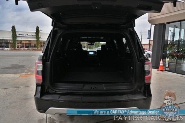 2018 Ford Expedition Max Limited / 4X4 / Auto Start / Heated & Cooled Leather Seats / Heated Steering / NAV / Panoramic Sunroof / B&O Audio / Adaptive Cruise & Blind Spot Alert / 3rd Row / Rear Captain Chairs / Seats 7 / Block Heater / Tow Pkg Anchorage AK
