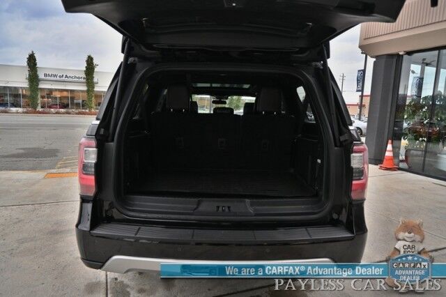2018 Ford Expedition Max Limited / 4X4 / Auto Start / Heated & Cooled Leather Seats / Heated Steering / NAV / Panoramic Sunroof / B&O Audio / Adaptive Cruise & Blind Spot Alert / 3rd Row / Rear Captain Chairs / Seats 7 / Block Heater / Tow Pkg Anchorage AK