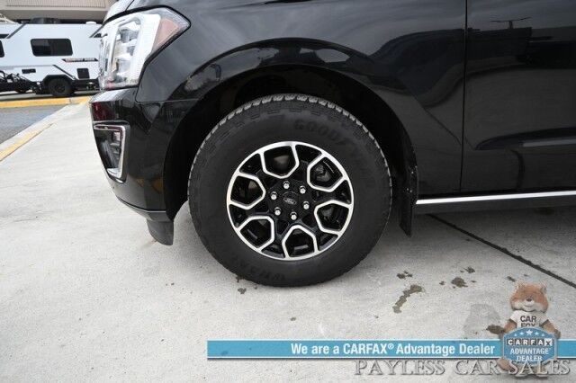 2018 Ford Expedition Max Limited / 4X4 / Auto Start / Heated & Cooled Leather Seats / Heated Steering / NAV / Panoramic Sunroof / B&O Audio / Adaptive Cruise & Blind Spot Alert / 3rd Row / Rear Captain Chairs / Seats 7 / Block Heater / Tow Pkg Anchorage AK