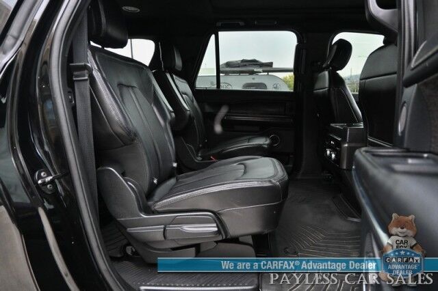 2018 Ford Expedition Max Limited / 4X4 / Auto Start / Heated & Cooled Leather Seats / Heated Steering / NAV / Panoramic Sunroof / B&O Audio / Adaptive Cruise & Blind Spot Alert / 3rd Row / Rear Captain Chairs / Seats 7 / Block Heater / Tow Pkg Anchorage AK