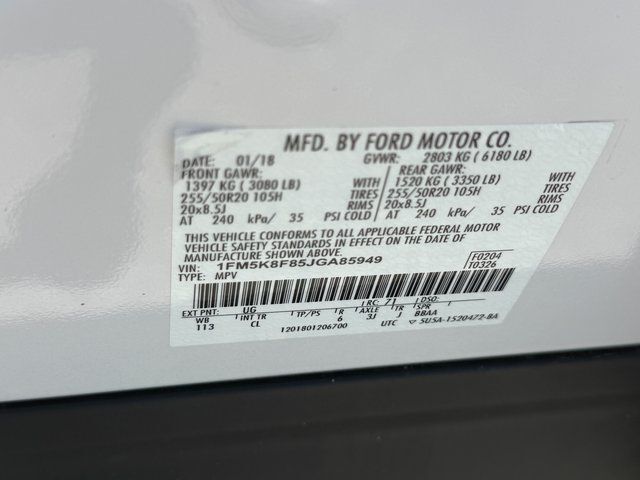 2018 Ford Explorer Limited Springfield VA