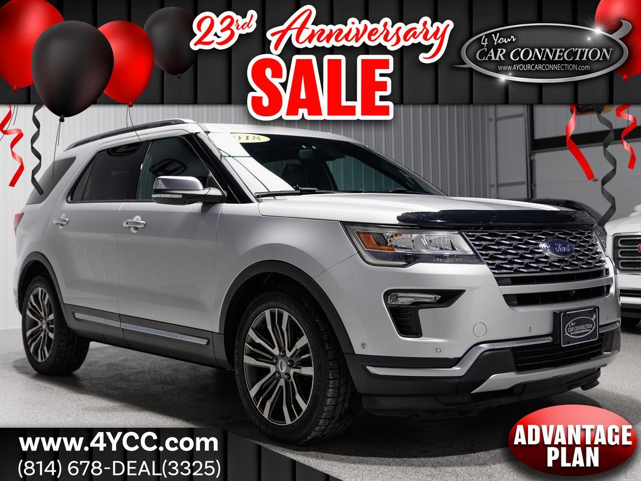 2018 Ford Explorer Platinum 4WD 7-Passenger NAV Cranberry PA