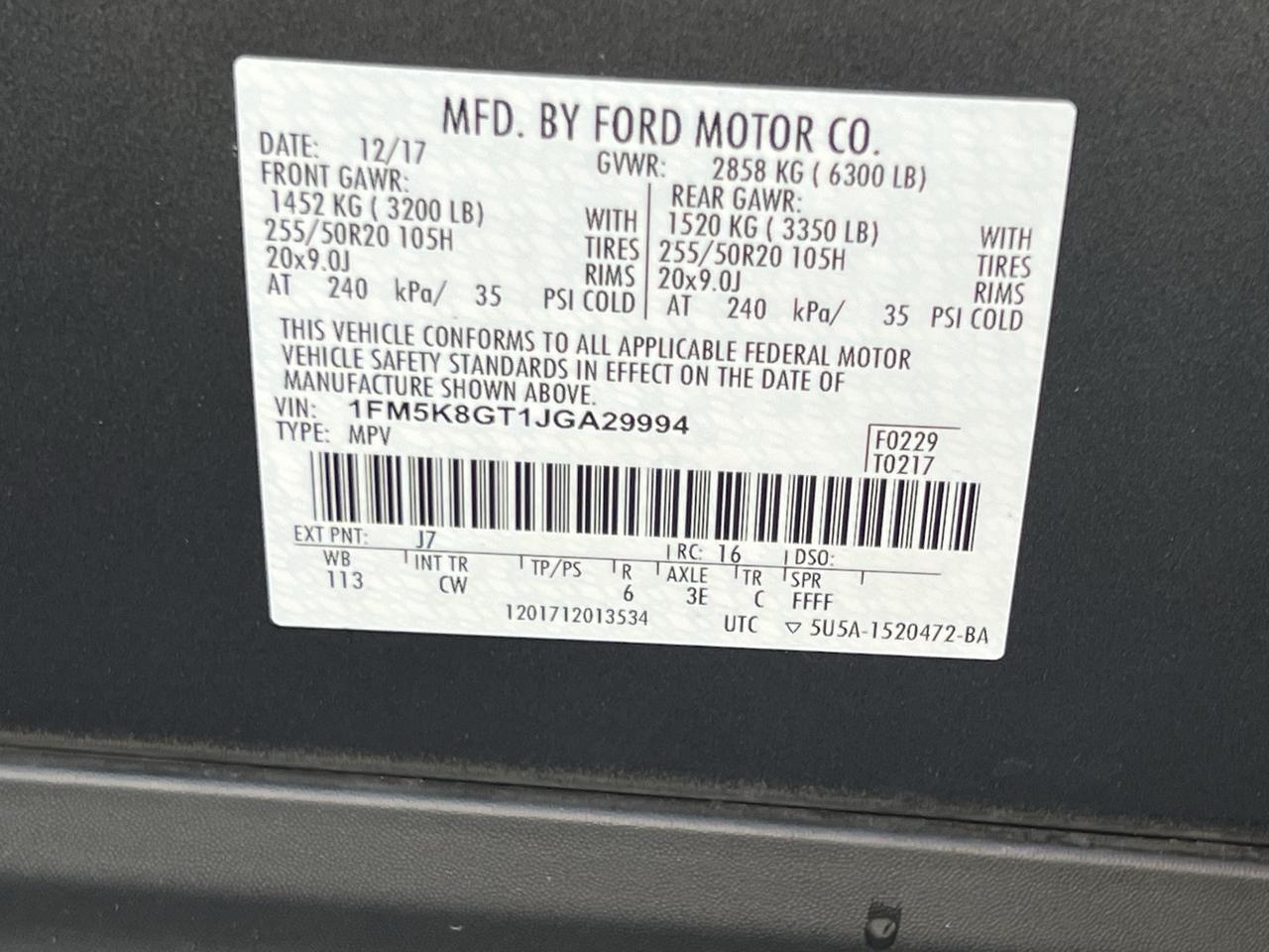 2018 Ford Explorer Sport Chantilly VA