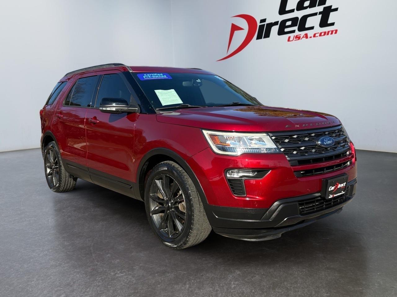 2018 Ford Explorer XLT, POWER LIFTGATE, POWER 3RD ROW, HEATED STEERING WHEEL & SEATS, REMOTE START, ROOF RACKS, BACKUP CAMERA WITH PARKING SENSORS, TOW PACKAGE, NAVIGATION, LOW MILEAGE, CLEAN CARFAX, EXPLORE THE ROAD!