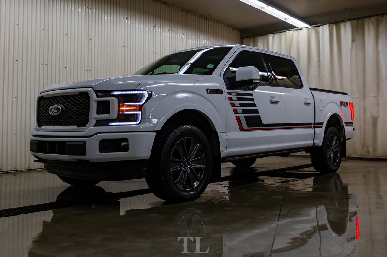 2018 Ford F-150 4x4 Super Crew Lariat FX4 Appearance PKG. Leather Roof Nav Red Deer AB