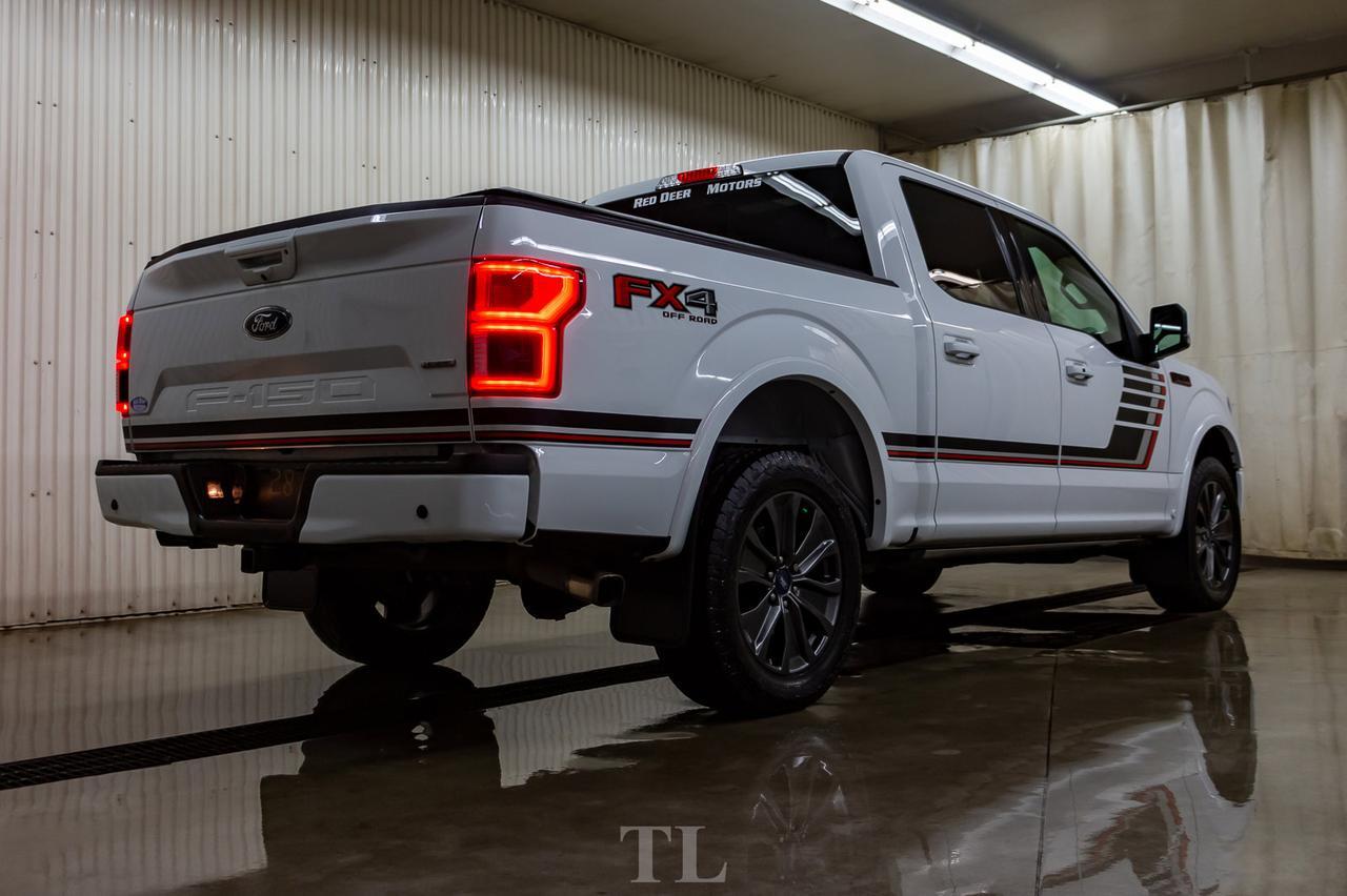 2018 Ford F-150 4x4 Super Crew Lariat FX4 Appearance PKG. Leather Roof Nav Red Deer AB